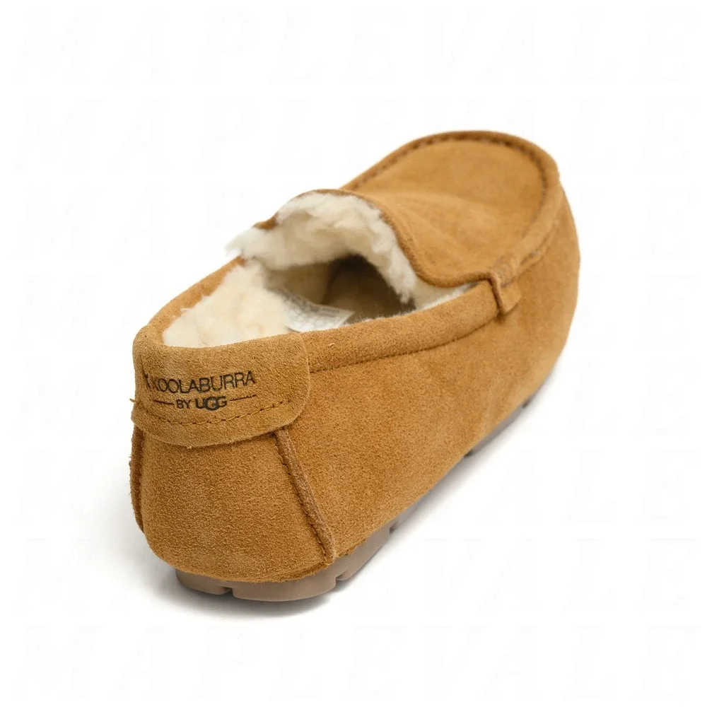 Koolaburra by Ugg Tipton Suede Slippers Men's Sz 10 Chestnut Brown 1105893 NIB
